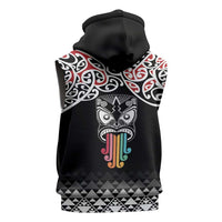 Kia Kaha Te Reo Maori Sleeveless Hoodie 50 Years Mo Ake Tonu Te Reo - Polynesian Pride