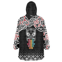 Kia Kaha Te Reo Maori Wearable Blanket Hoodie 50 Years Mo Ake Tonu Te Reo - Polynesian Pride