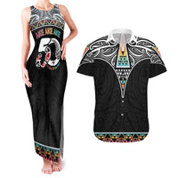50 Years Kia Kaha Te Reo Maori Couples Matching Tank Maxi Dress and Hawaiian Shirt Ake Ake Ake! - Polynesian Pride