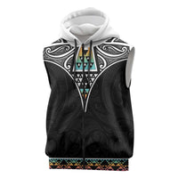 50 Years Kia Kaha Te Reo Maori Sleeveless Zip Hoodie Ake Ake Ake! LT7
