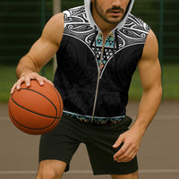 50 Years Kia Kaha Te Reo Maori Sleeveless Zip Hoodie Ake Ake Ake! LT7