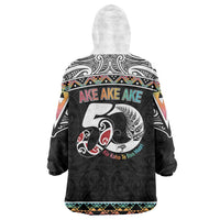 50 Years Kia Kaha Te Reo Maori Wearable Blanket Hoodie Ake Ake Ake! - Polynesian Pride