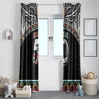 50 Years Kia Kaha Te Reo Maori Window Curtain Ake Ake Ake! - Polynesian Pride