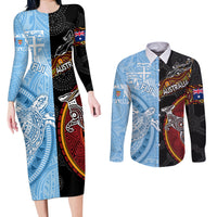 personalised-fiji-and-australia-couples-matching-long-sleeve-bodycon-dress-and-long-sleeve-button-shirts-masi-patterns-mix-aboriginal-art