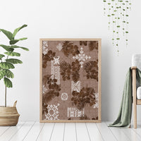 vintage-hawaii-canvas-wall-art-hibiscus-mix-hawaiian-quilt-patches-brown