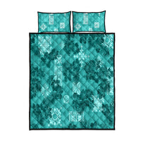vintage-hawaii-quilt-bed-set-hibiscus-mix-hawaiian-quilt-patches-teal