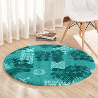 vintage-hawaii-round-carpet-hibiscus-mix-hawaiian-quilt-patches-teal