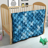 Hawaii Tapa Quilt Hibiscus Mix Hawaiian Quilt Patches - Blue LT7 - Polynesian Pride