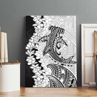 Polynesian Plumeria Lei Canvas Wall Art with Hammerhead Shark LT7 - Polynesian Pride