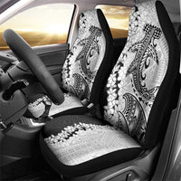 Polynesian Plumeria Lei Car Seat Cover with Hammerhead Shark