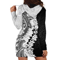 Polynesian Plumeria Lei Hoodie Dress with Hammerhead Shark LT7 - Polynesian Pride