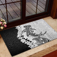 Polynesian Plumeria Lei Rubber Doormat with Hammerhead Shark LT7 - Polynesian Pride