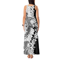 Polynesian Plumeria Lei Tank Maxi Dress with Hammerhead Shark LT7 - Polynesian Pride