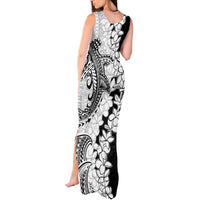 Polynesian Plumeria Lei Tank Maxi Dress with Hammerhead Shark LT7 - Polynesian Pride