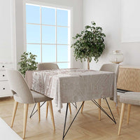 Polynesian Beige Plumeria Lei Tablecloth with Hammerhead Shark LT7 - Polynesian Pride