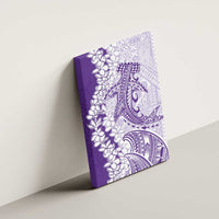 Polynesian Purple Plumeria Lei Canvas Wall Art with Hammerhead Shark LT7 - Polynesian Pride