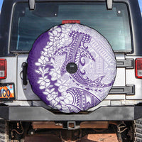 Polynesian Purple Plumeria Lei Spare Tire Cover with Hammerhead Shark LT7 Purple - Polynesian Pride