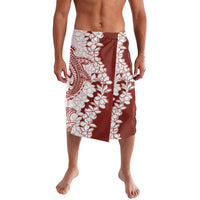 Polynesian Crimson Plumeria Lei Lavalava with Hammerhead Shark LT7 Red - Polynesian Pride