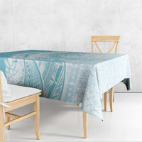 Polynesian Turquoise Plumeria Lei Tablecloth with Hammerhead Shark LT7 - Polynesian Pride