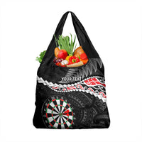 Personalised New Zealand Darts Grocery Bag Maori Manaia
