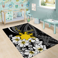 Philippines Sampaguita Personalised Area Rug Women's Day