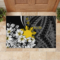 Philippines Sampaguita Personalised Rubber Doormat Women's Day