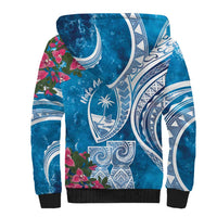 Hafa Adai Guam Sherpa Hoodie Crystal Waves