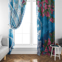 Hafa Adai Guam Window Curtain Crystal Waves