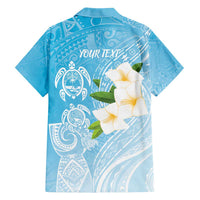 Personalized Guam Chamorro Family Matching Puletasi and Hawaiian Shirt Turtles and Guasali Flowers
