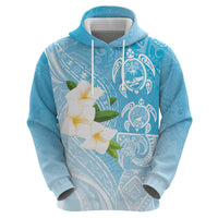 Personalized Guam Chamorro Hoodie Turtles and Guasali Flowers