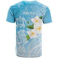 Personalized Guam Chamorro T Shirt Turtles and Guasali Flowers LT7 - Polynesian Pride