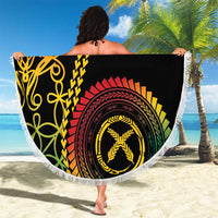 Proudly Ni-Van Sandroing Inspired Classic Style Beach Blanket LT7 - Polynesian Pride