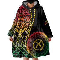 Proudly Ni-Van Sandroing Inspired Classic Style Wearable Blanket Hoodie LT7 - Polynesian Pride