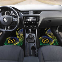 Proudly Ni-Van Sandroing Inspired Car Mats Malampa Classic Style LT7 Set 2pcs - Front Colorful - Polynesian Pride