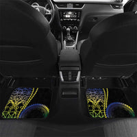Proudly Ni-Van Sandroing Inspired Car Mats Malampa Classic Style LT7 Set 2pcs - Back Colorful - Polynesian Pride