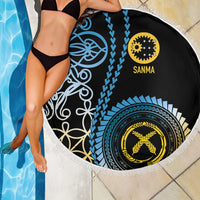 Proudly Ni-Van Sandroing Inspired Beach Blanket Sanma Classic Style LT7 - Polynesian Pride