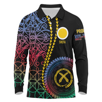 Proudly Ni-Van Sandroing Inspired Long Sleeve Polo Shirt Shefa Classic Style