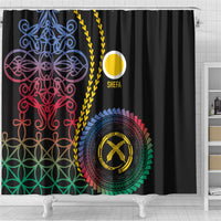 Proudly Ni-Van Sandroing Inspired Shower Curtain Shefa Classic Style