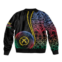 Proudly Ni-Van Sandroing Inspired Sleeve Zip Bomber Jacket Shefa Classic Style