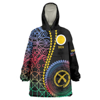 Proudly Ni-Van Sandroing Inspired Wearable Blanket Hoodie Shefa Classic Style LT7 One Size Colorful - Polynesian Pride