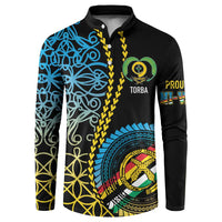 Proudly Ni-Van Sandroing Inspired Button Sweatshirt Torba Classic Style LT7 Colorful - Polynesian Pride