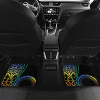 Proudly Ni-Van Sandroing Inspired Car Mats Tafea Classic Style LT7 Set 2pcs - Back Colorful - Polynesian Pride