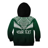Personalised New Zealand Kid Hoodie Hei Matau Mix Silver Fern Basic LT7 - Polynesian Pride
