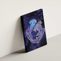 Polynesian Aumakua Canvas Wall Art Jellyfish with Shark LT7 - Polynesian Pride