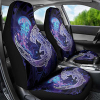 Polynesian Aumakua Car Seat Cover Jellyfish with Shark - Polynesian Pride