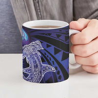 Polynesian Aumakua Ceramic Mug Jellyfish with Shark LT7 - Polynesian Pride