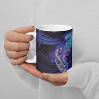 Polynesian Aumakua Ceramic Mug Jellyfish with Shark LT7 - Polynesian Pride