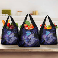 Polynesian Aumakua Grocery Bag Jellyfish with Shark - Polynesian Pride