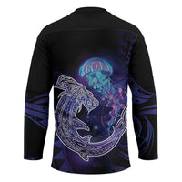 Polynesian Aumakua Hockey Jersey Jellyfish with Shark LT7 - Polynesian Pride