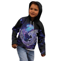 Polynesian Aumakua Kid Hoodie Jellyfish with Shark - Polynesian Pride